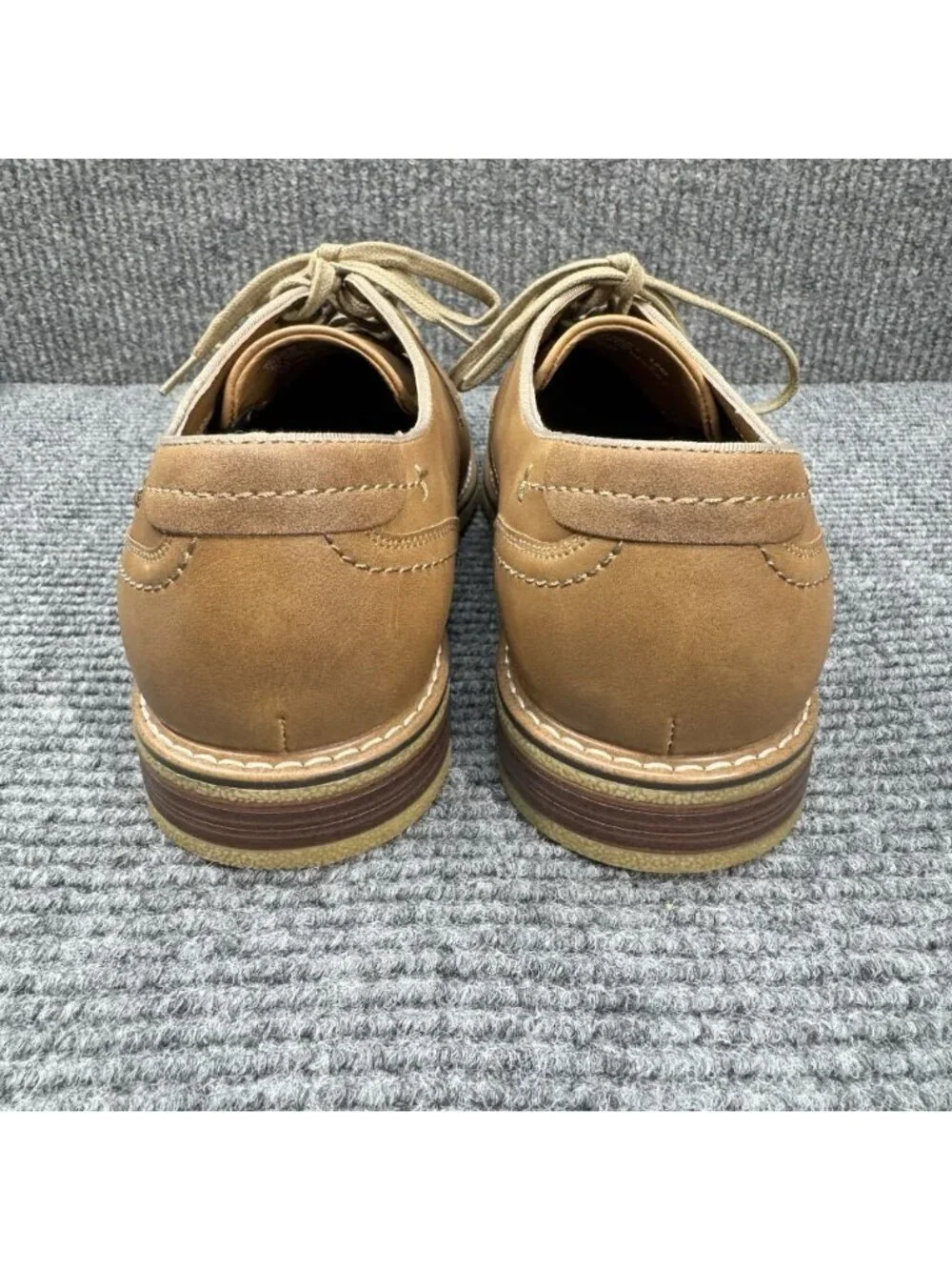 Dockers Shoes Mens 12 Tan Brown Bronson Oxford Lace Up Casual Dress Gum Sole
